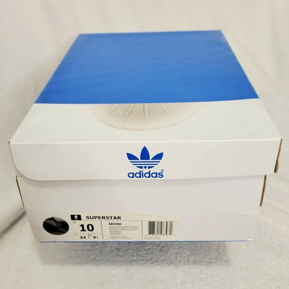 Adidas SUPERSTAR Series, Men Sneakers- Oxford Blue/Bright White- S85980- Sz:10 - Picture 3 of 11